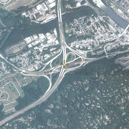 Aerial/Satellite Image of Interchange 331A and 331B, PA