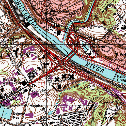 Topographic Map of Interchange 339, PA