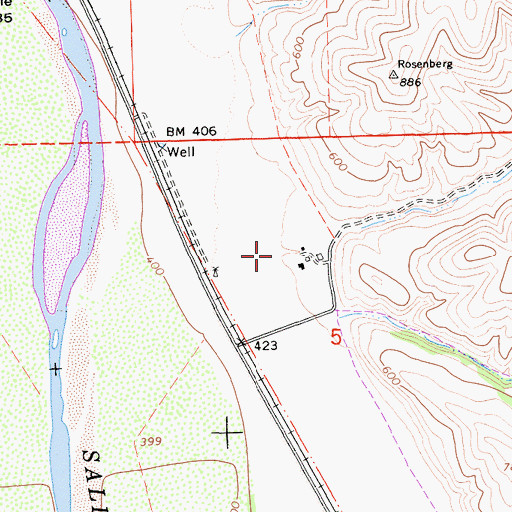 Topographic Map of Redhead Canyon, CA