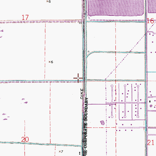 Topographic Map of Interchange 15, FL
