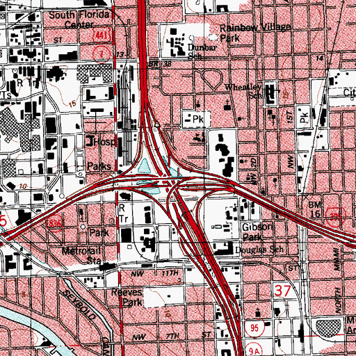 Topographic Map of Interchange 2D, FL