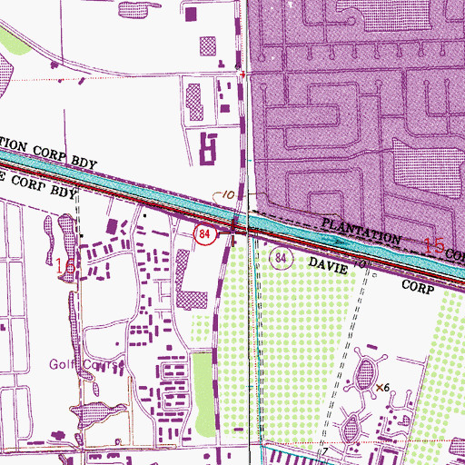Topographic Map of Interchange 5, FL