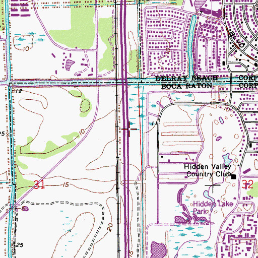 Topographic Map of Interchange 50, FL