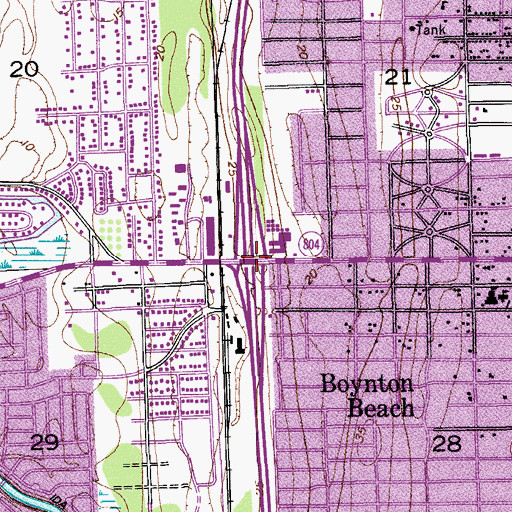 Topographic Map of Interchange 57, FL