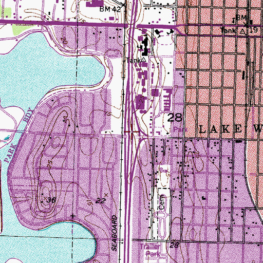 Topographic Map of Interchange 63, FL