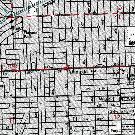 Topographic Map of Florida Power and Light Cutler Power Plant, FL