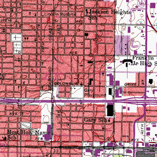 Topographic Map of Christ United Methodist Church, FL