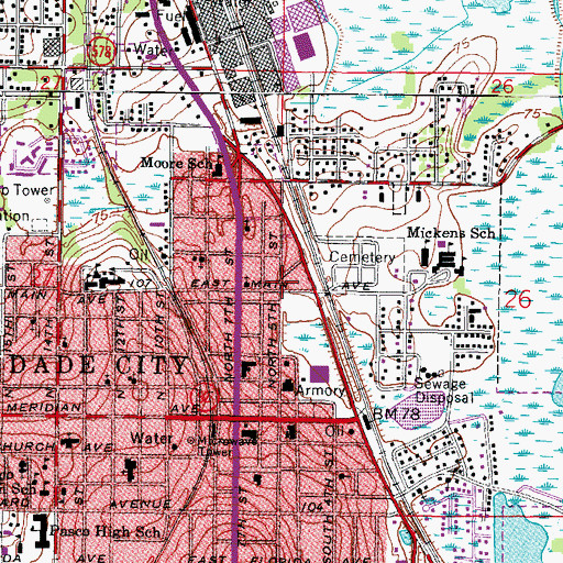 Topographic Map of Deliverance Temple of Truth, FL