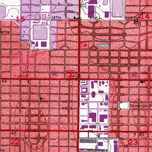 Topographic Map of Ejlise Baptist Church, FL