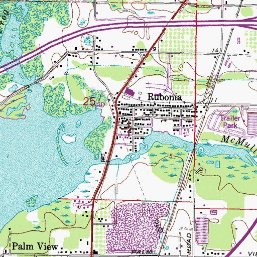 Topographic Map of Faith Deliverance Church, FL