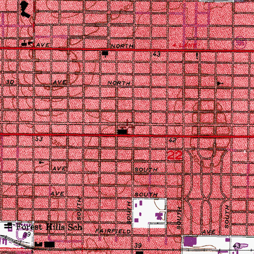 Topographic Map of Gateway Christian Center, FL
