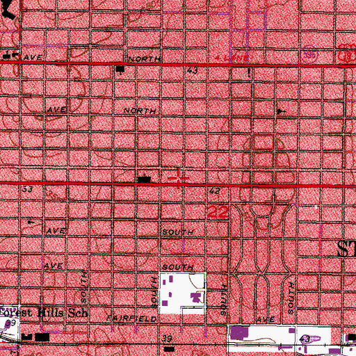 Topographic Map of Grace Fellowship Center, FL