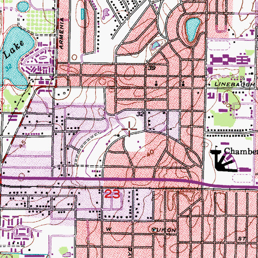 Topographic Map of Great Hope Christian Fellowship Church, FL