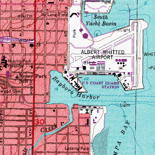 Topographic Map of Center for Ocean Technology, FL