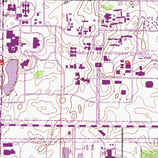 Topographic Map of Edgar W Kopp Engineering Building, FL