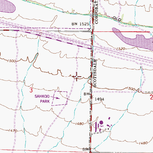 Topographic Map of Country Trace, AZ