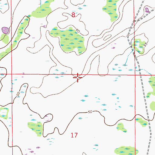 Topographic Map of Hunters Green Northeast Regional Library, FL