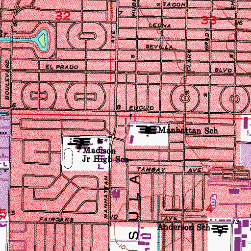 Topographic Map of Jan Kaminis Platt Regional Library, FL