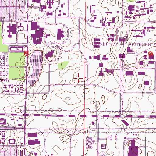 Topographic Map of Magnolia Apartments Building A, FL