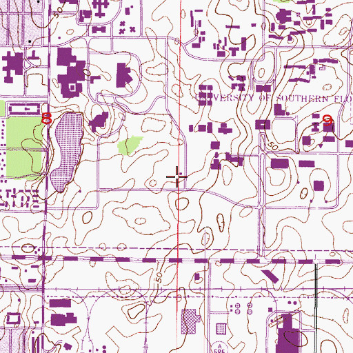 Topographic Map of Magnolia Apartments Building B, FL
