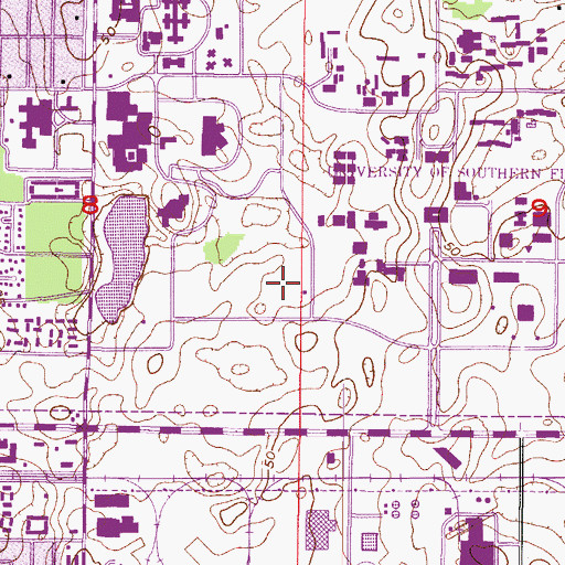 Topographic Map of Magnolia Apartments Building D, FL