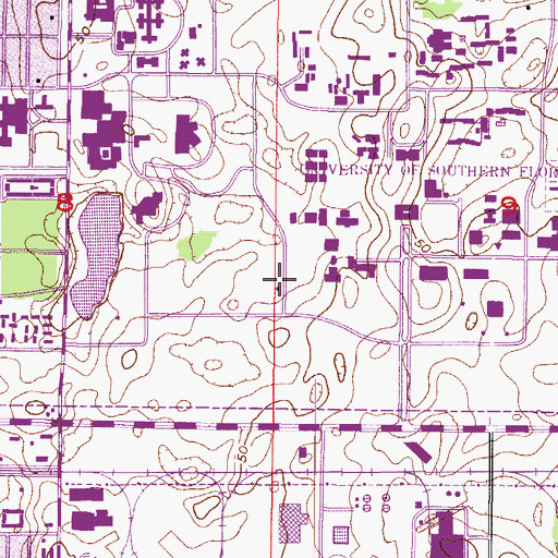 Topographic Map of Magnolia Apartments Building F, FL