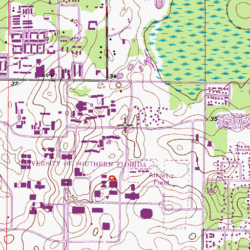 Topographic Map of Maple Suites Building A, FL