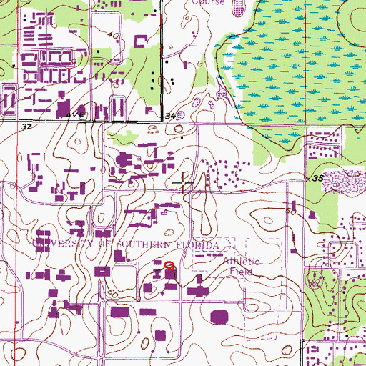 Topographic Map of Maple Suites Building B, FL