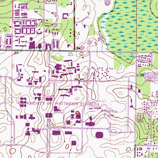 Topographic Map of Maple Suites Building D, FL