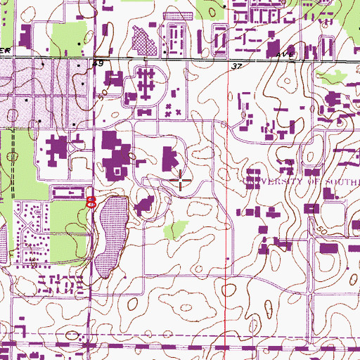 Topographic Map of Moffitt Child Care Center, FL
