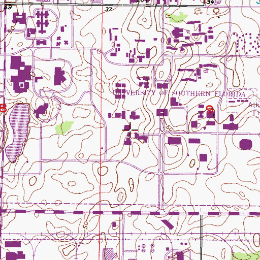 Topographic Map of Nanotech Center, FL