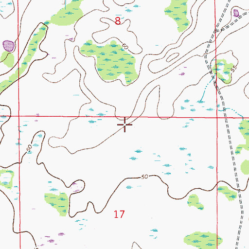 Topographic Map of New Tampa Regional Library, FL