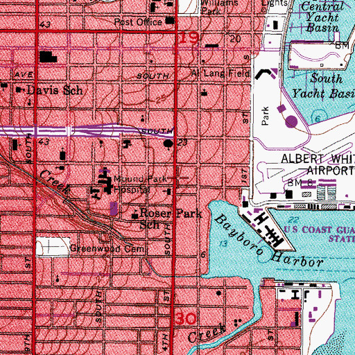 Topographic Map of Ronald McDonald House, FL