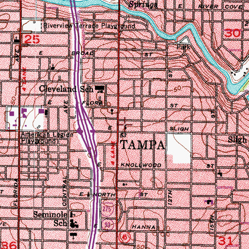 Topographic Map of Saint Francis Childrens Day Care Center, FL