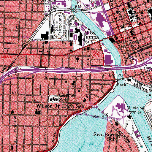 Topographic Map of Small Blessings Early Childhood Center, FL