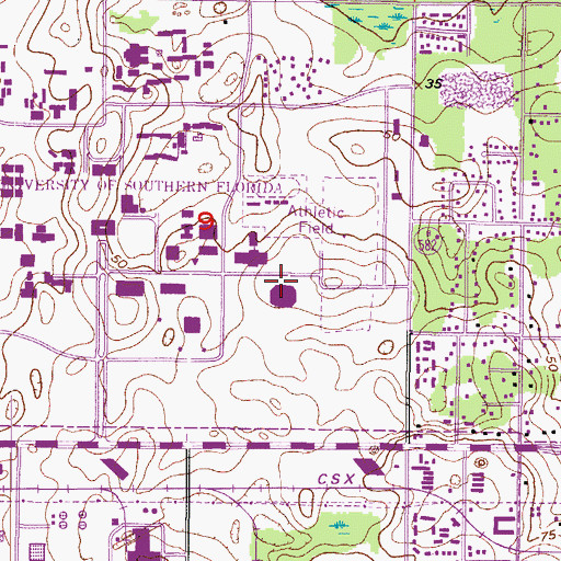 Topographic Map of Sun Dome, FL
