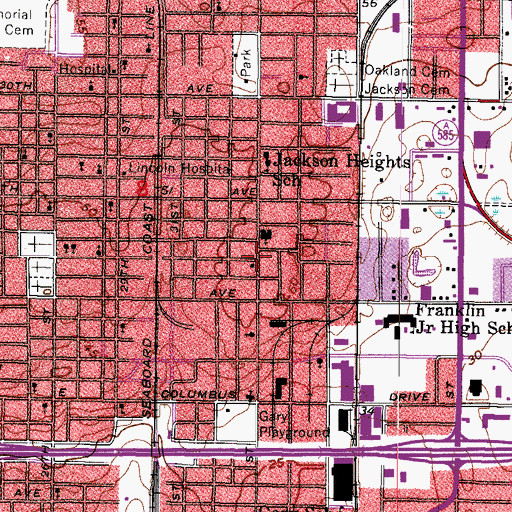 Topographic Map of Tampa Fire Rescue Station 10, FL