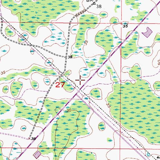 Topographic Map of Tampa Fire and Rescue Station 20, FL