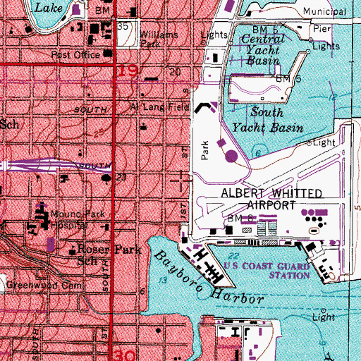 Topographic Map of University of South Florida Campus Activity Center, FL