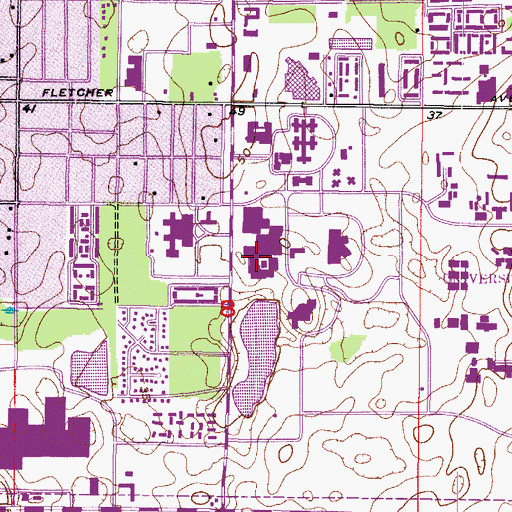 Topographic Map of University of South Florida Health Sciences Laboratory, FL