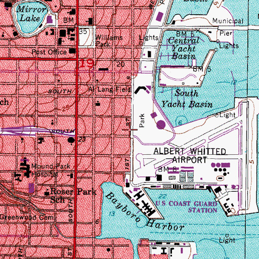 Topographic Map of University of South Florida Special Services Building, FL