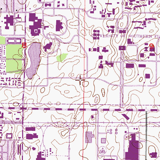 Topographic Map of University Technology Center II, FL
