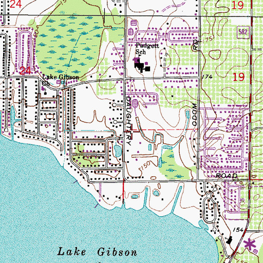 Topographic Map of Bible Presbyterian Church, FL