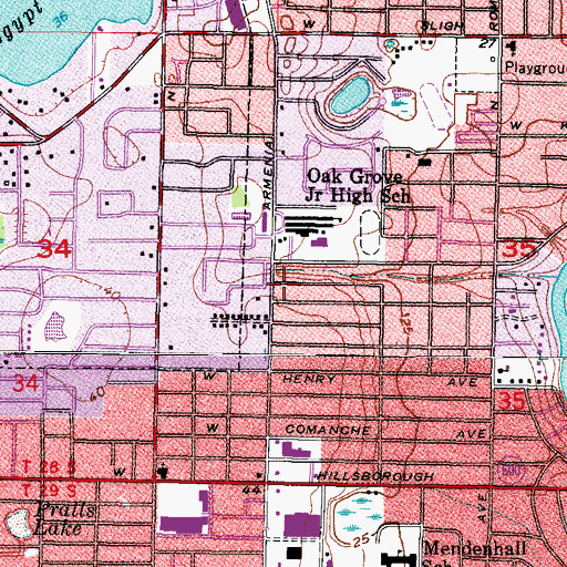 Topographic Map of Celebration Free Methodist Church, FL