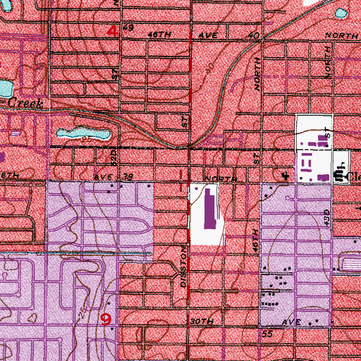 Topographic Map of Child Evangelism Fellowship Church, FL
