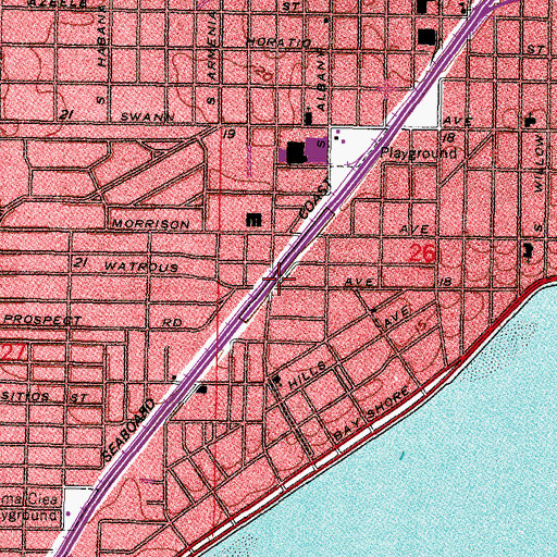 Topographic Map of Christ Metaphysical Church, FL