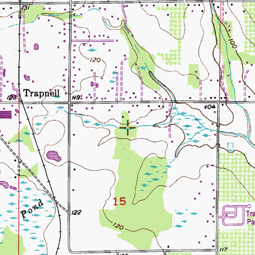 Topographic Map of Armijo Acres, FL