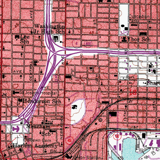 Topographic Map of Askew, FL