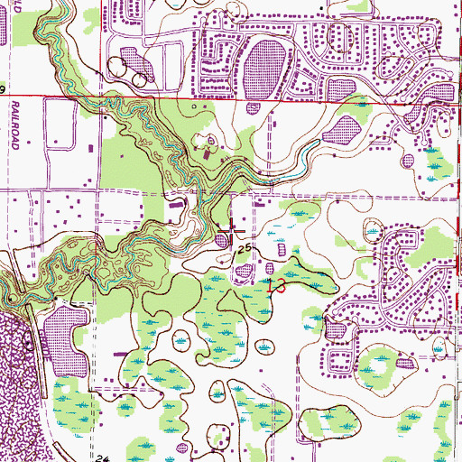 Topographic Map of Avery Oaks, FL