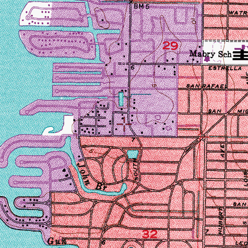 Topographic Map of Azalea Terrace, FL
